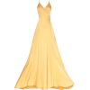 Yellow Satin Dress - Dresses - £458.00 