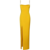 Yellow Split Maxi - sukienki - 