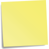 Yellow Sticky Note - Objectos - 