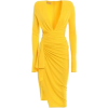 Yellow Wrap Dress - Vestidos - 