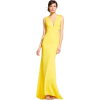 Yellow evening gown - 模特（真人） - 