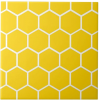 Yellow honeycomb tiles - Möbel - 