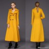 Yellow mustard long coat - Jacket - coats - 