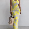 Yellow n grey dress - Haljine - 