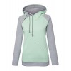 Yidarton Women's Hoodie Sweatshirt Long Sleeve Color Block Tops Pullover Sweatshirt - Camisa - longa - $8.99  ~ 7.72€