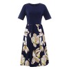 Yidarton Women's Work Dresses Casual Fit and Flare Party A-line Midi Dress - ワンピース・ドレス - $10.99  ~ ¥1,237
