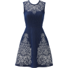 Yoana Baraschi Navy Lotus Moon Dress - Obleke - 