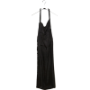 Yohji Yamamoto Black Silk Apron Dress - Obleke - 