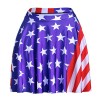 Ytwysj Women Vintage USA American Flag Stars and Stripes Printed Stretch High Waist Plain Flared Pleated Midi Skirt - Spudnice - $13.39  ~ 11.50€