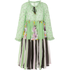 Yvonne S Multi-Print Cotton Midi Dress - Obleke - 