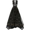 ZAC POSEN black & gold printed gown - Dresses - 