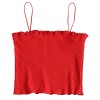 ZAFUL Women Cami Crop Top Spaghetti Strap Ribbed Tank Top Sleeveless Vest Camis Tank - 上衣 - $13.99  ~ ¥93.74