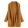 ZAFUL Women Cardigan Batwing Loose Knitted Draped Open Cardigan Sweater Jackets - Cardigan - $27.49 