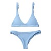 ZAFUL Women Padded Scoop Neck 2 Pieces Push Up Swimsuit Revealing Thong Bikinis V Bottom Style Brazilian Bottom Bra Sets - Akcesoria - $15.99  ~ 13.73€