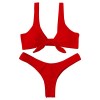 ZAFUL Women Sexy Knotted Padded Thong Bikini Swimsuit Beach Swimwear - 连衣裙 - $7.99  ~ ¥53.54