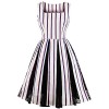 ZAFUL Women's 1950s Vintage Retro Printed Sleeveless Fit and Flare Rockabilly Floral Dress - Dresses - $13.99 