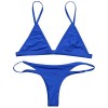 ZAFUL Women's 2 Pcs Bikini Triangle Top Brazilian Bottom Swimwear Swim Suit - 水着 - $11.99  ~ ¥1,349