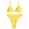 ZAFUL Women's Adjustable Straps Solid Color Ribbed High Cut Bikini - Купальные костюмы - $28.99  ~ 24.90€