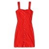 ZAFUL Women's Bodycon Mini Dress Sexy Spaghetti Strap Sleeveless Button up Knitted Club Dress - 连衣裙 - $18.99  ~ ¥127.24