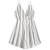 ZAFUL Women's Cute Cami Striped Playsuit Pleated Breezy Shorts Daily Wear - Kupaći kostimi - $21.99  ~ 139,69kn