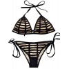 ZAFUL Women's Halter Padded Two Piece Bikini Swimsuits Swimwear Beach Bathing Suit - Fato de banho - $7.99  ~ 6.86€