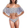ZAFUL Womens Padded Push-up Bikini Set Bathing Suits Two Pieces Swimsuit - Swimsuit - $7.99 