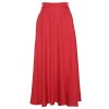 ZAFUL Women's Plus Size Fashion Chiffon Elastic Waist Skirt Pleated Maxi Beach Flare Colored Skirts - Röcke - $29.99  ~ 25.76€