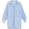 ZARA FLOWING SHIRT WITH POCKETS - 半袖衫/女式衬衫 - 