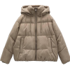 ZARA tan puffer coat - Jacket - coats - 