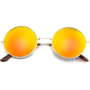 ZEROUV orange round sunglasses - サングラス - 