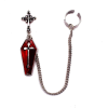 ZHENXI Red chain coffin cuff earring - Серьги - $3.44  ~ 2.95€