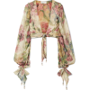 ZIMMERMANN Melody cropped tie-front flor - Tunike - 