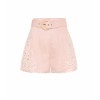 ZIMMERMANN Freja embroidered linen short - Calções - 