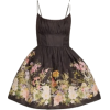 ZIMMERMANN black floral mini dress - Kleider - 