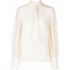 ZIMMERMANN draped-collar button-front sh - Long sleeves shirts - $387.00  ~ £294.12