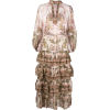 ZIMMERMANN palm-print tiered maxi dress - 连衣裙 - $1,528.00  ~ ¥10,238.11