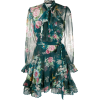 ZIMMERMANN tie neck floral print dress - Vestidos - 