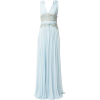 ZUHAIR MURAD v-neck draped gown with emb - Dresses - 