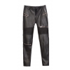 Zara Faux Leather Biker Pants - Tajice - 