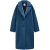 Zara blue teddy coat - Jacket - coats - 