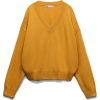 Zara join life yellow  v-neck jumper - Swetry - 