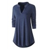 Zattcas Womens Tunic Top, Women Casual Long Sleeve V Neck High Low Blouse Shirt Tops - Shirts - $69.99 