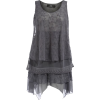 Zay brand Grey Loose Tank - Tanks - 