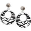 Zebra Earrings - Aretes - 
