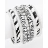 Zebra Stackable Bracelets - ブレスレット - 