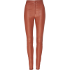 Zeynep Arçay Skinny Leather Pants - Spodnie Capri - 