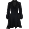 Zimmerman Black Cascade Wrap Dress - Dresses - 