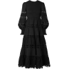 Zimmerman Black Midi Dress - sukienki - 