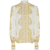 Zimmermann Button-Detailed Printed Linen - Hemden - lang - 