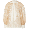 Zimmermann Corsage Lily Silk Linen Top - Koszule - długie - $1,450.00  ~ 1,245.38€